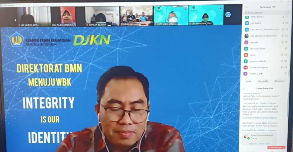 Rapat "Pembahasan Percepatan Penyelesaian Persertipikatan BMN berupa Tanah"
