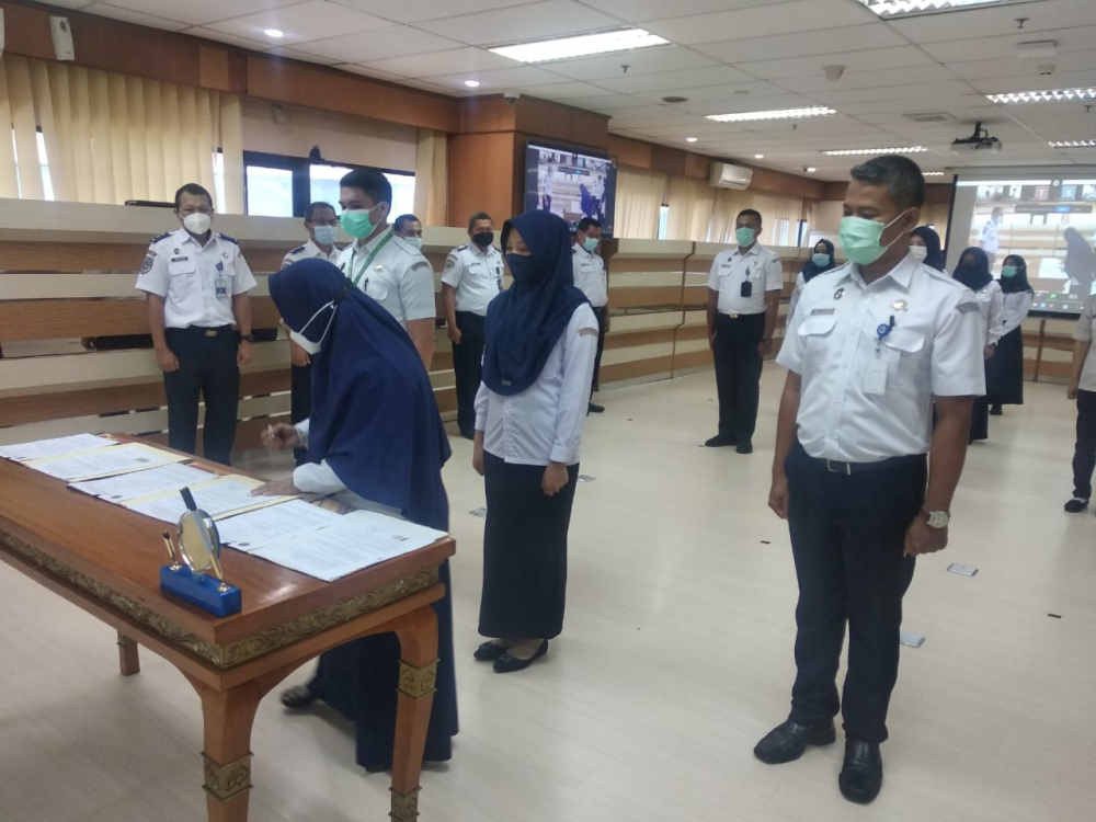 PENANDATANGANAN KERJA TENAGA PRAMUBAKTI & PENGEMUDI DI LINGKUNGAN KERJA DIREKTORAT JENDERAL PERHUBUNGAN LAUT