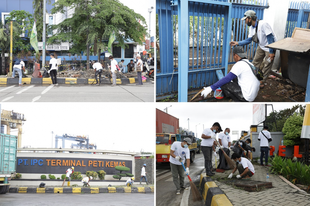 KEMENHUB LIBATKAN RATUSAN MASYARAKAT DALAM PROGRAM PADAT KARYA DI TANJUNG PRIOK