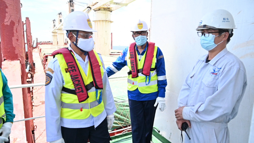 PSC DITJEN HUBLA PERIKSA KAPAL ASING MV. HARMONY OCEAN DI PELABUHAN TANJUNG PRIOK
