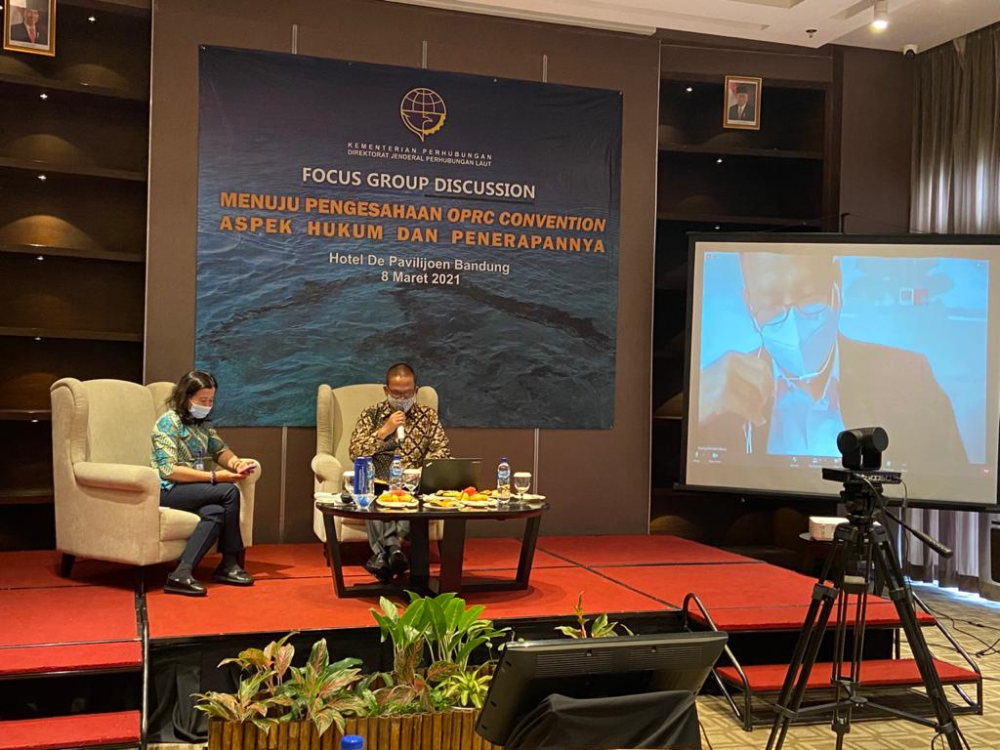 MENUJU PENGESAHAN KONVENSI OPRC, KEMENHUB GELAR FGD BAHAS PENANGGULANGAN TUMPAHAN MINYAK DI LAUT
