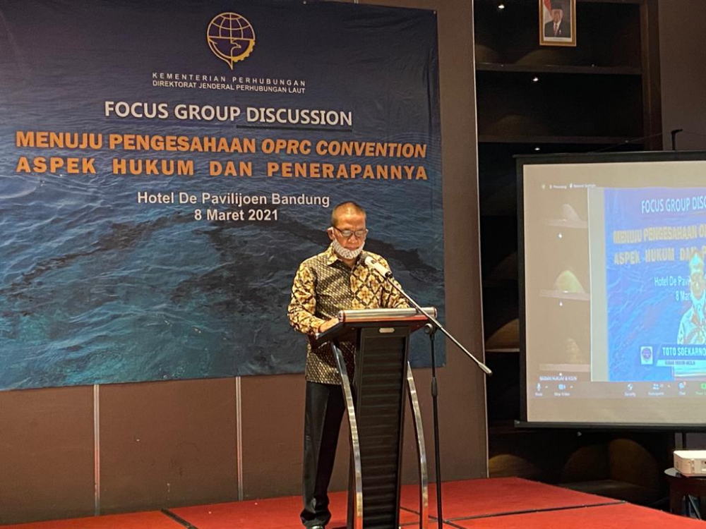 MENUJU PENGESAHAN KONVENSI OPRC, KEMENHUB GELAR FGD BAHAS PENANGGULANGAN TUMPAHAN MINYAK DI LAUT
