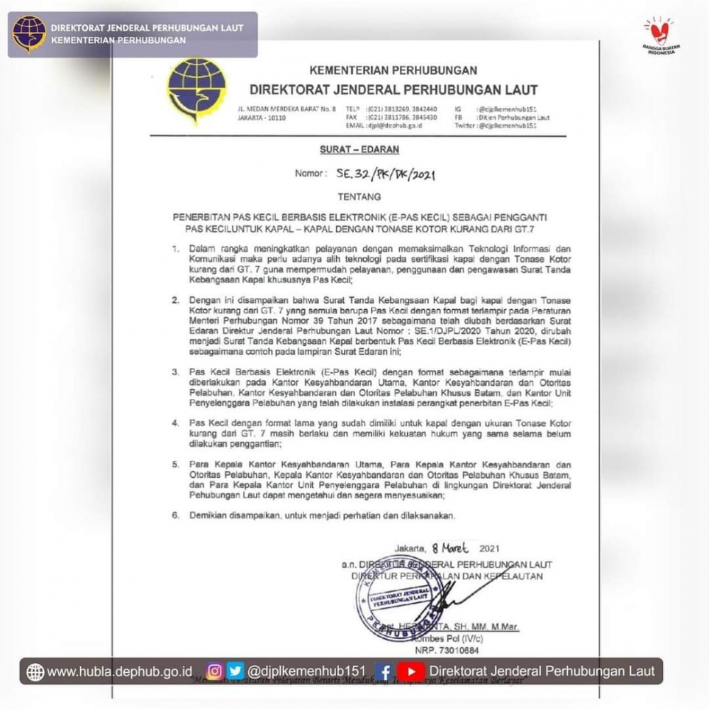 WUJUD NYATA KEHADIRAN PEMERINTAH TERHADAP NELAYAN, KSOP KELAS IV PROBOLINGGO TERBITKAN e-PAS KECIL