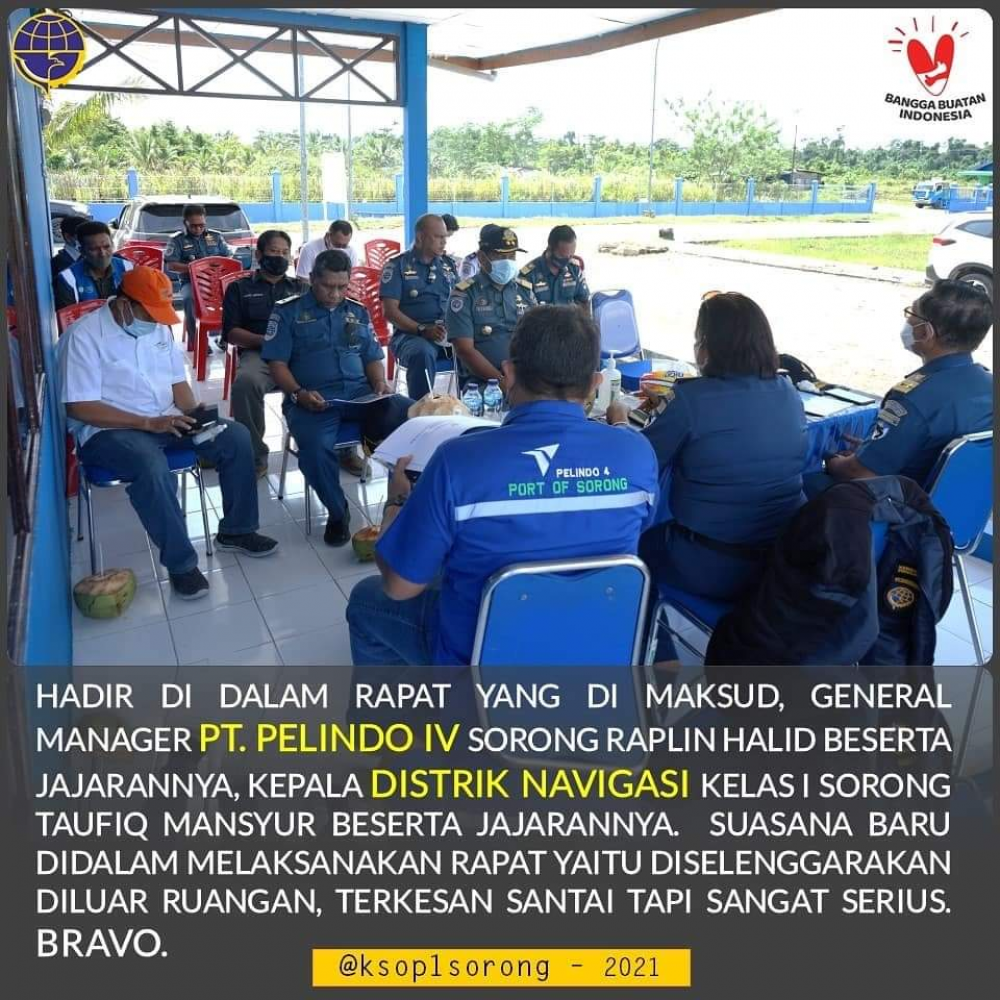 RAPAT PEMBAHASAN PENINJAUAN PELABUHAN KAWASAN ARAR (KEK) SORONG ( Rabu 10/3)