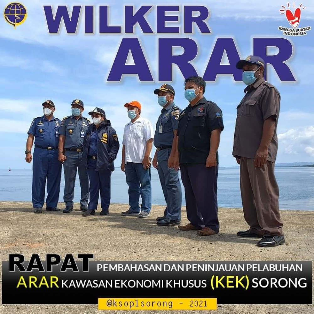 RAPAT PEMBAHASAN PENINJAUAN PELABUHAN KAWASAN ARAR (KEK) SORONG ( Rabu 10/3)