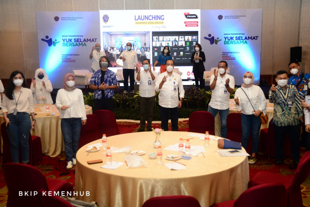 DORONG PENINGKATAN KESELAMATAN TRANSPORTASI, KEMENHUB LUNCURKAN KAMPANYE KOLABORATIF “YUK SELAMAT BERSAMA”