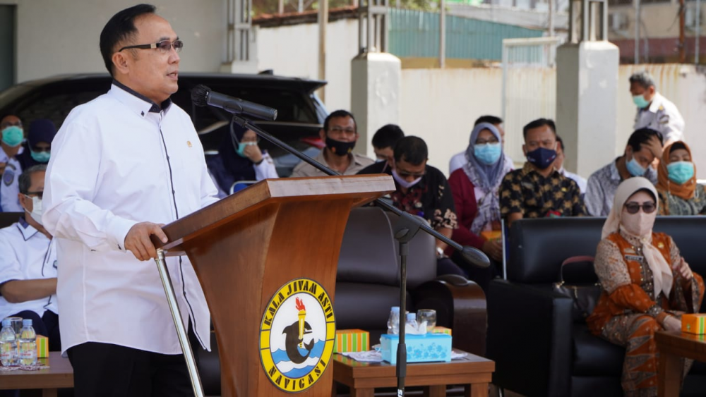 PEMELIHARAAN FASILITAS PELAYANAN DAN PELAYARAN, DITJEN HUBLA LIBATKAN RATUSAN ORANG DALAM ACARA PADAT KARYA DI PALEMBANG DAN SABANG
