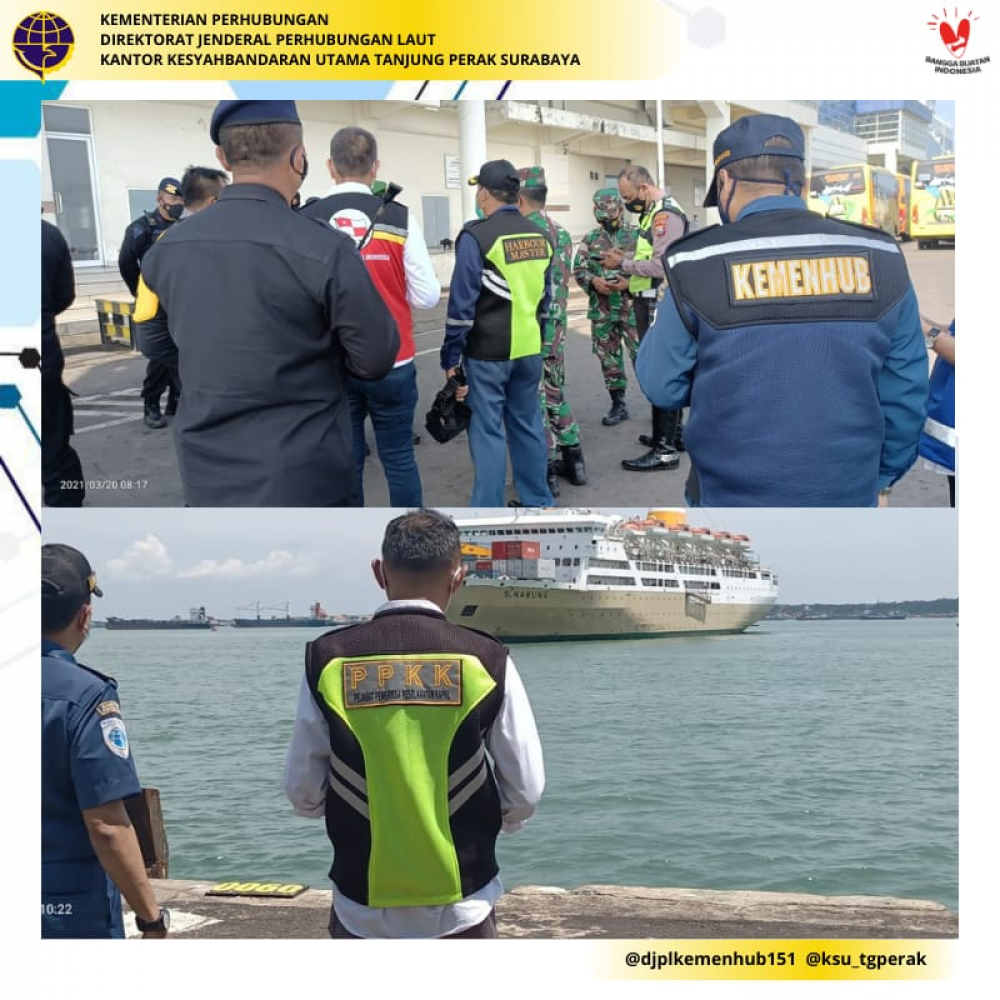 GIAT KEDATANGAN HMI (HIMPUNAN MAHASISWA ISLAM) DI PELABUHAN PENUMPANG GAPURA SURYA NUSANTARA TANJUNG PERAK SURABAYA