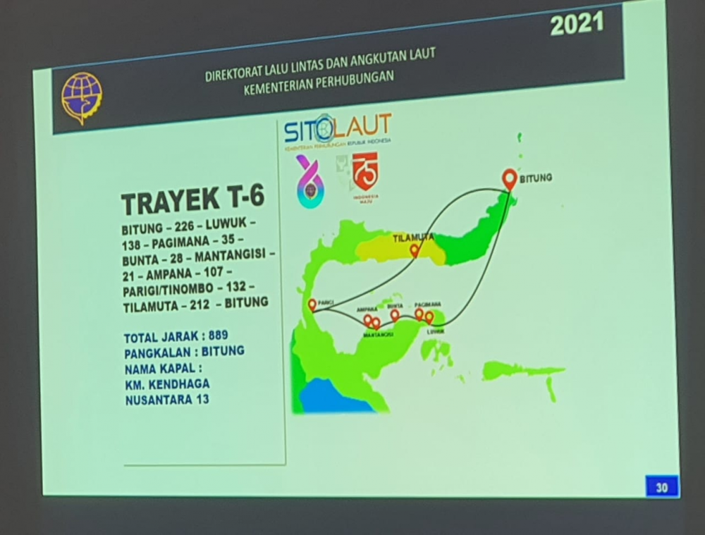 EVALUASI MUATAN BALIK TOL LAUT DI LUWUK, KEMENHUB MINTA DUKUNGAN PEMERINTAH DAERAH