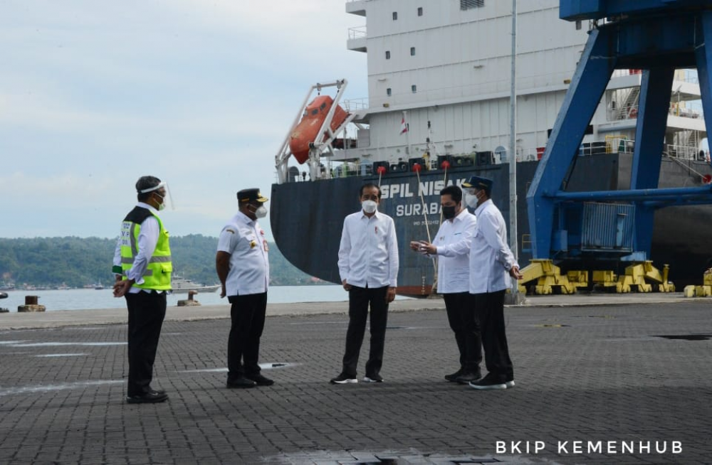 Menhub Jelaskan Ke Presiden Rencana Pembangunan Pelabuhan Baru Ambon Yang Terintegrasi Dengan Pusat Kegiatan Perikanan