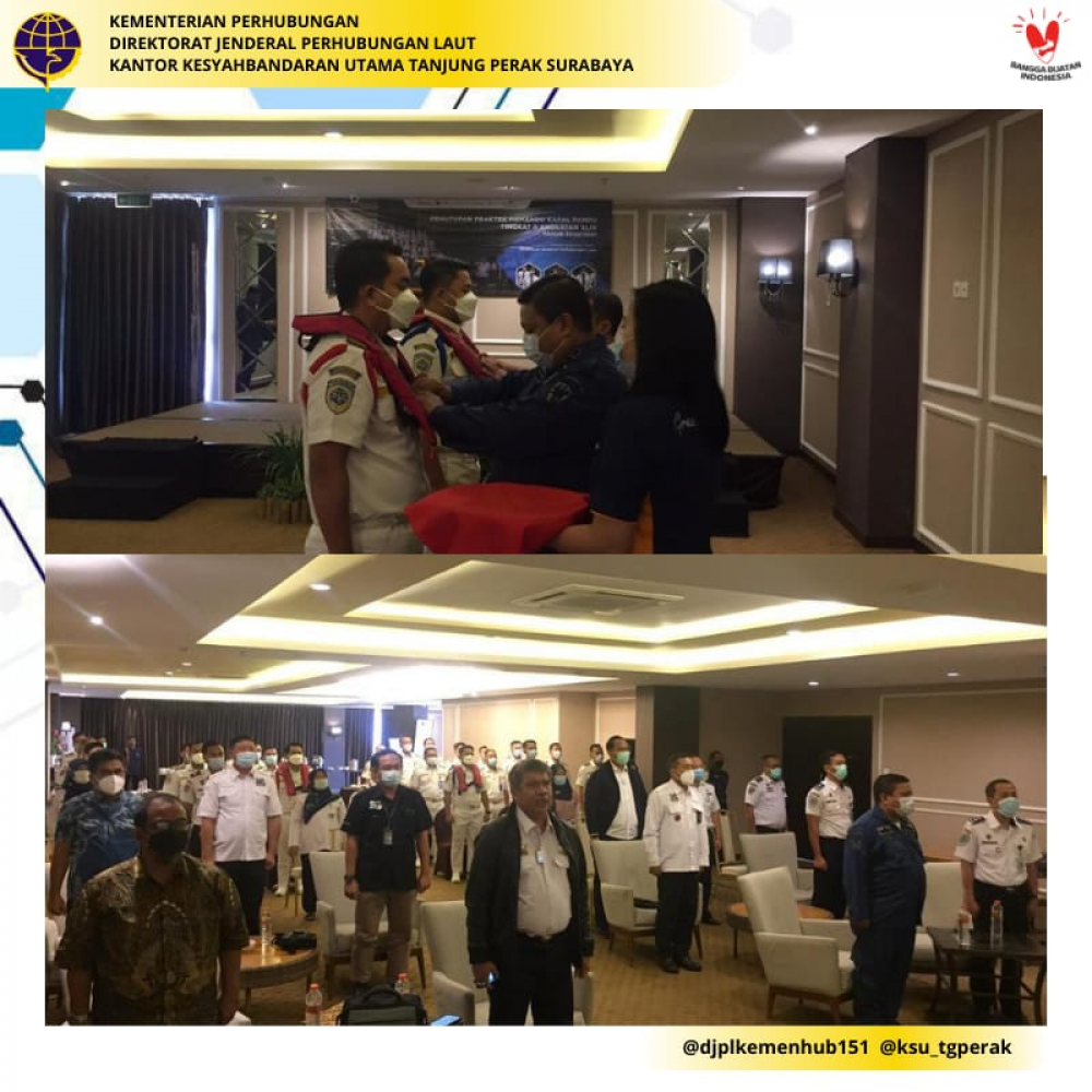 PENUTUPAN PRAKTEK MEMANDU KAPAL SISWA PANDU TK.II ANGKATAN XLIV DAN ANGKATAN XLV