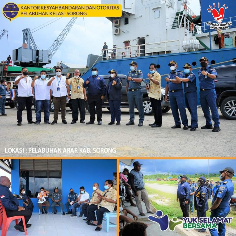 KSOP Sorong dampingi staf presiden RI kunjungi pelabuhan umum dan arar