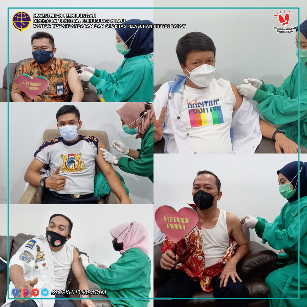 Kegiatan Vaksinasi Covid-19 Di Lingkungan Kantor Kesyahbandaran dan Otoritas Pelabuhan Khusus Batam