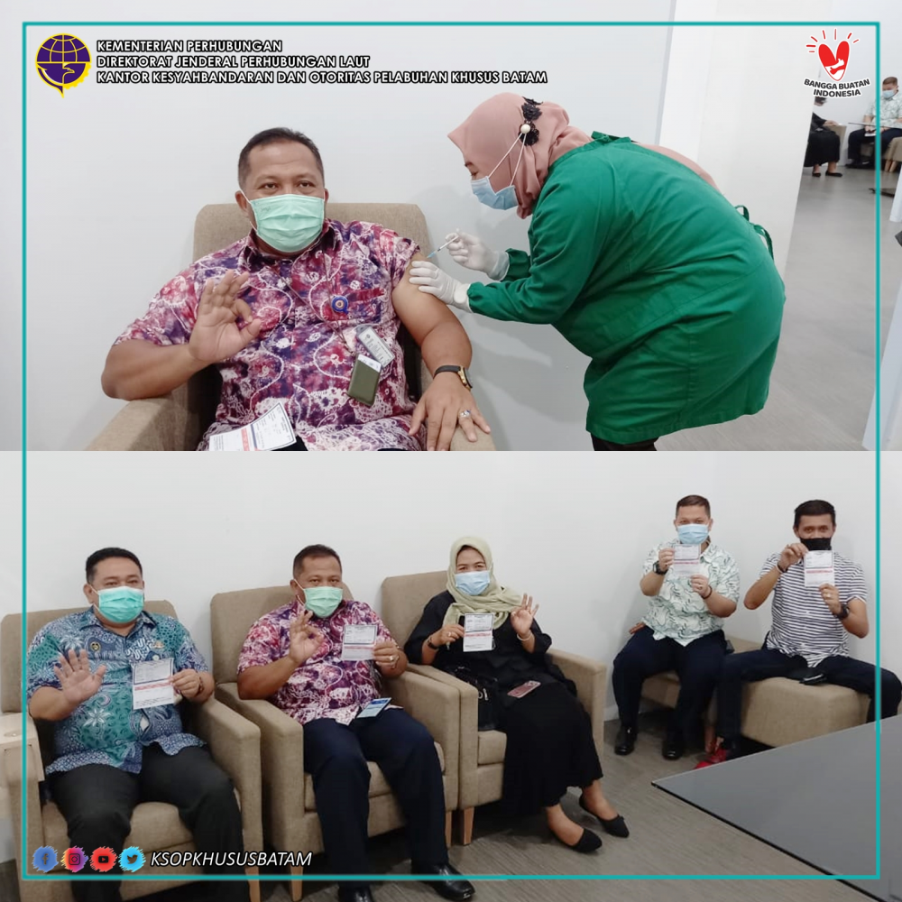 Kegiatan Vaksinasi Covid-19 Di Lingkungan Kantor Kesyahbandaran dan Otoritas Pelabuhan Khusus Batam