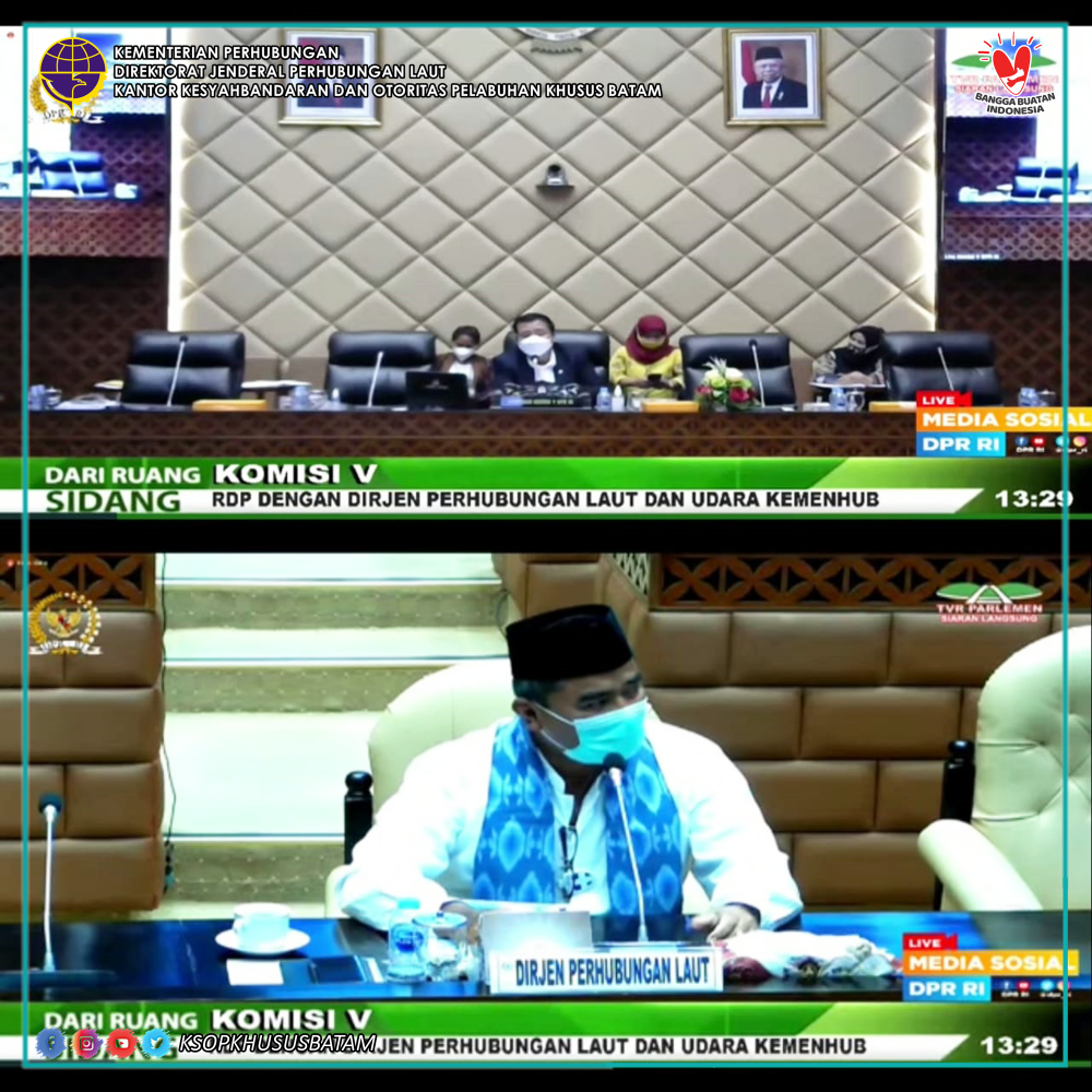 Udangan Rapat Dengar Pendapat (RDP) oleh Komisi V DPR RI Dengan Dirjen Perhubungan Laut Dan Dirjen Perhubungan Udara