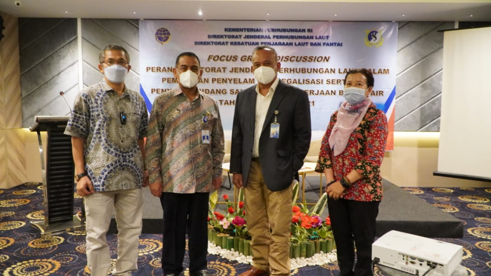 KEMENHUB GELAR FGD PEMBINAAN PENYELAM, LEGALISASI SERTIFIKAT PENYELAM BIDANG SALVAGE DAN PEKERJAAN BAWAH AIR