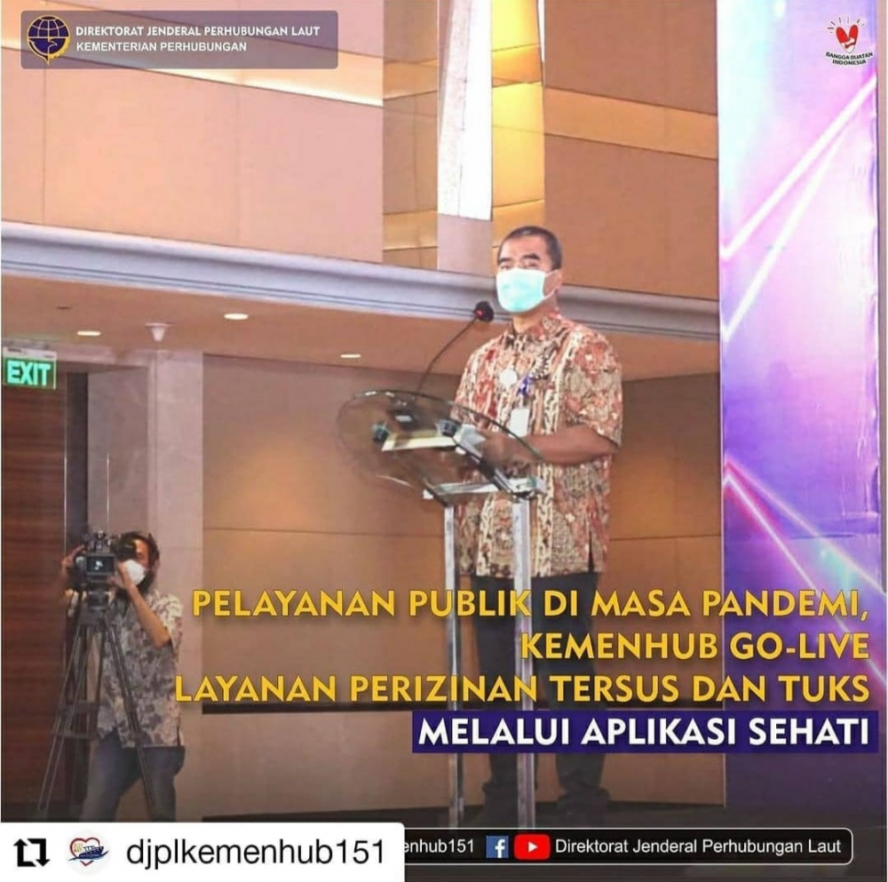 Peluncuran layanan perizinan Tersus dan TUKS dalam Aplikasi SEHATI