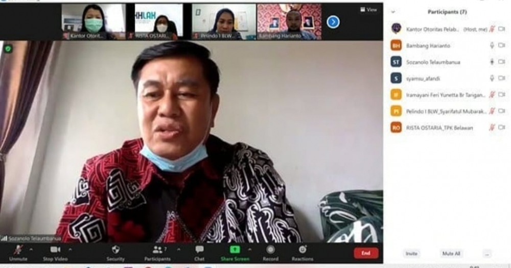 Rapat Rekonsiliasi Bulanan (Coklit) Pendapatan Jasa Konsesi Pelabuhan Belawan