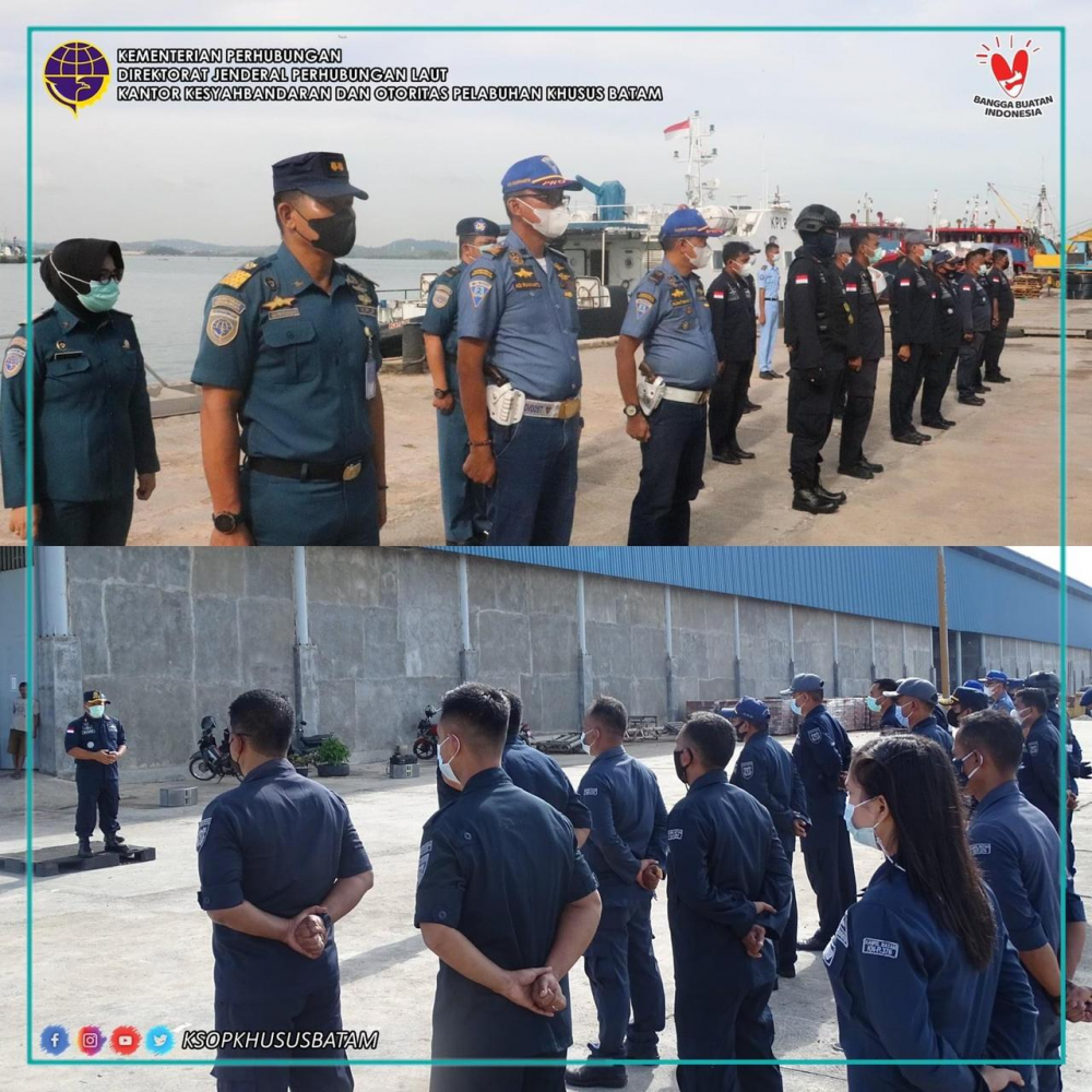 Kegiatan Patroli Bersama armada KNP 376, KNP 592, Rigid Bouyant Boat (RBB) Kantor Kesyahbandaran dan Otoritas Pelabuhan Khusus Batam.