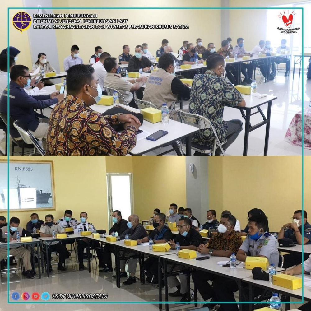 Rapat Koordinasi SATGAS Covid-19 untuk Terminal Penumpang di Batam