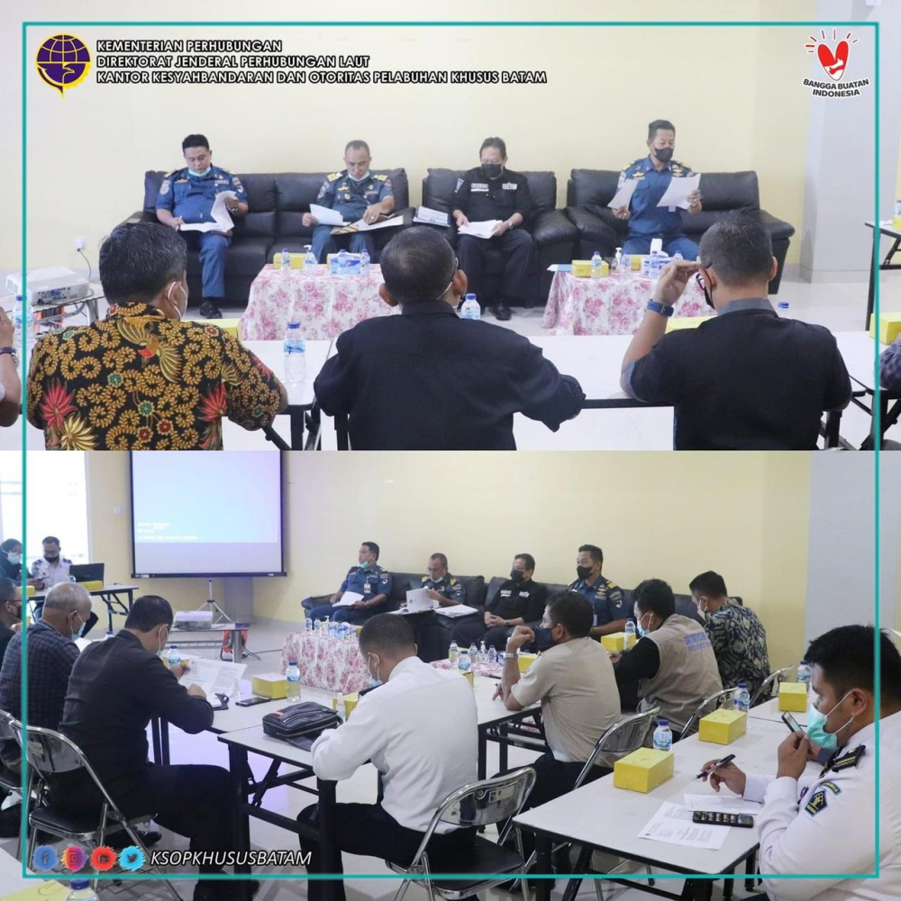Rapat Koordinasi SATGAS Covid-19 untuk Terminal Penumpang di Batam