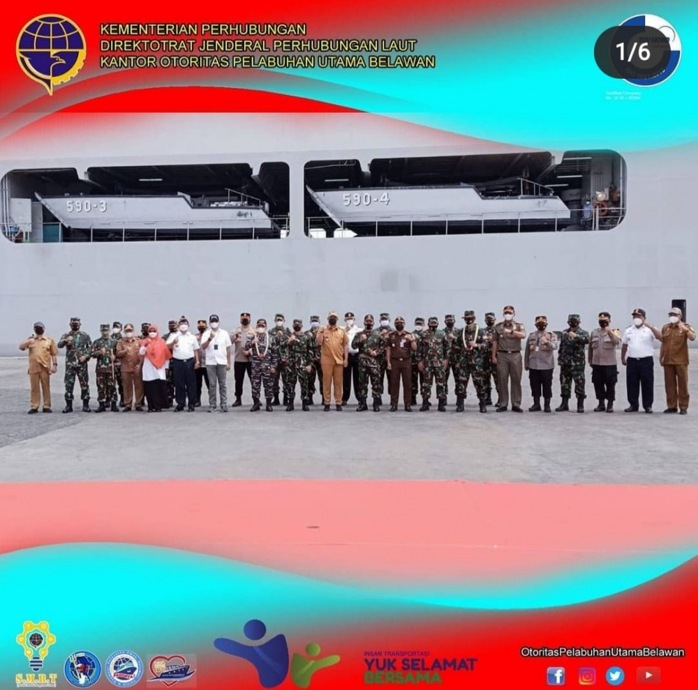 "Upacara Penyambutan Kontingen Latsitarda Nusantara XLI/2021"