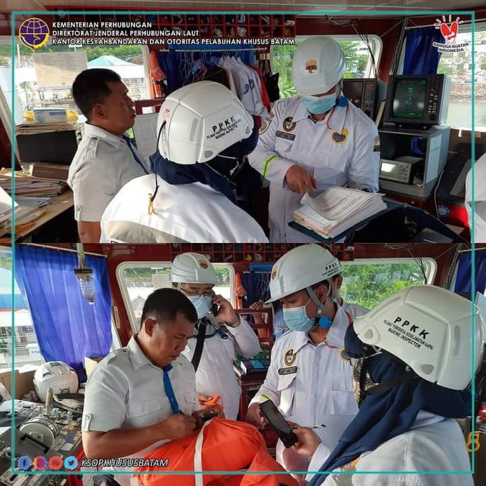Kegiatan Inspeksi Keselamatan (Uji Petik) Kapal Penumpang Pelabuhan Domestik Sekupang, Pelabuhan Ro-Ro ASDP Punggur, dan Pelabuhan Internasional Batam Center