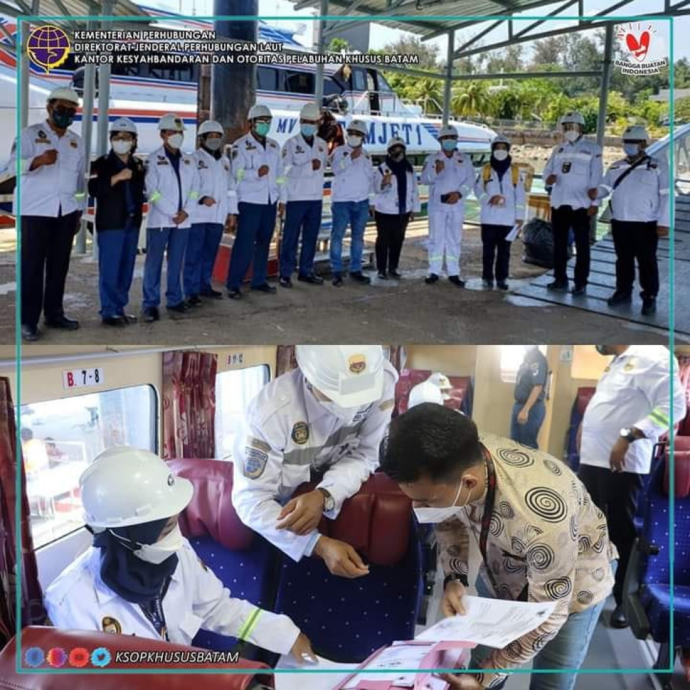 Kegiatan Inspeksi Keselamatan (Uji Petik) Kapal Penumpang Pelabuhan Domestik Sekupang, Pelabuhan Ro-Ro ASDP Punggur, dan Pelabuhan Internasional Batam Center
