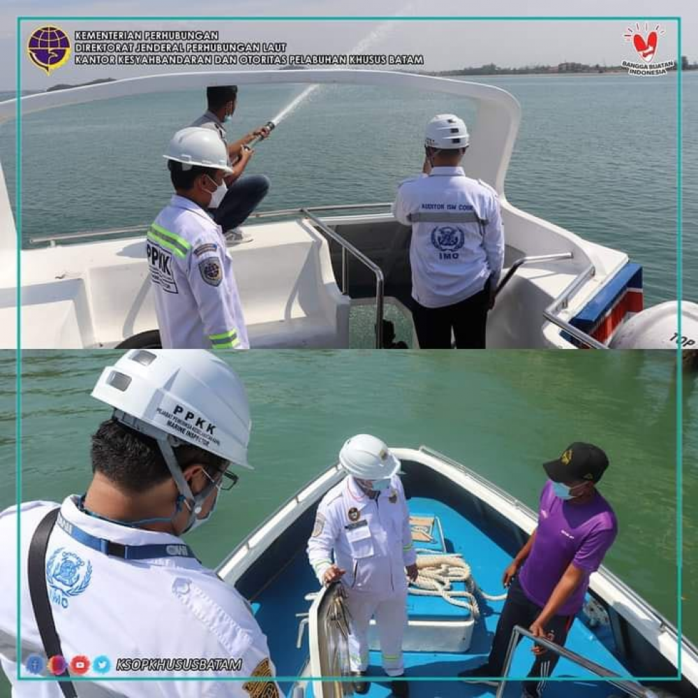 Kegiatan Inspeksi Keselamatan (Uji Petik) Kapal Penumpang Pelabuhan Domestik Sekupang, Pelabuhan Ro-Ro ASDP Punggur, dan Pelabuhan Internasional Batam Center