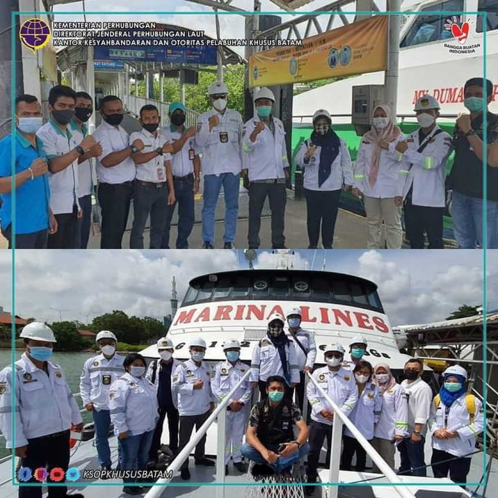 Kegiatan Inspeksi Keselamatan (Uji Petik) Kapal Penumpang Pelabuhan Domestik Sekupang, Pelabuhan Ro-Ro ASDP Punggur, dan Pelabuhan Internasional Batam Center