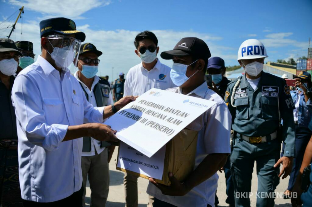 MENHUB CEK KONDISI INFRASTRUKTUR TRANSPORTASI TERDAMPAK BENCANA DI NTT