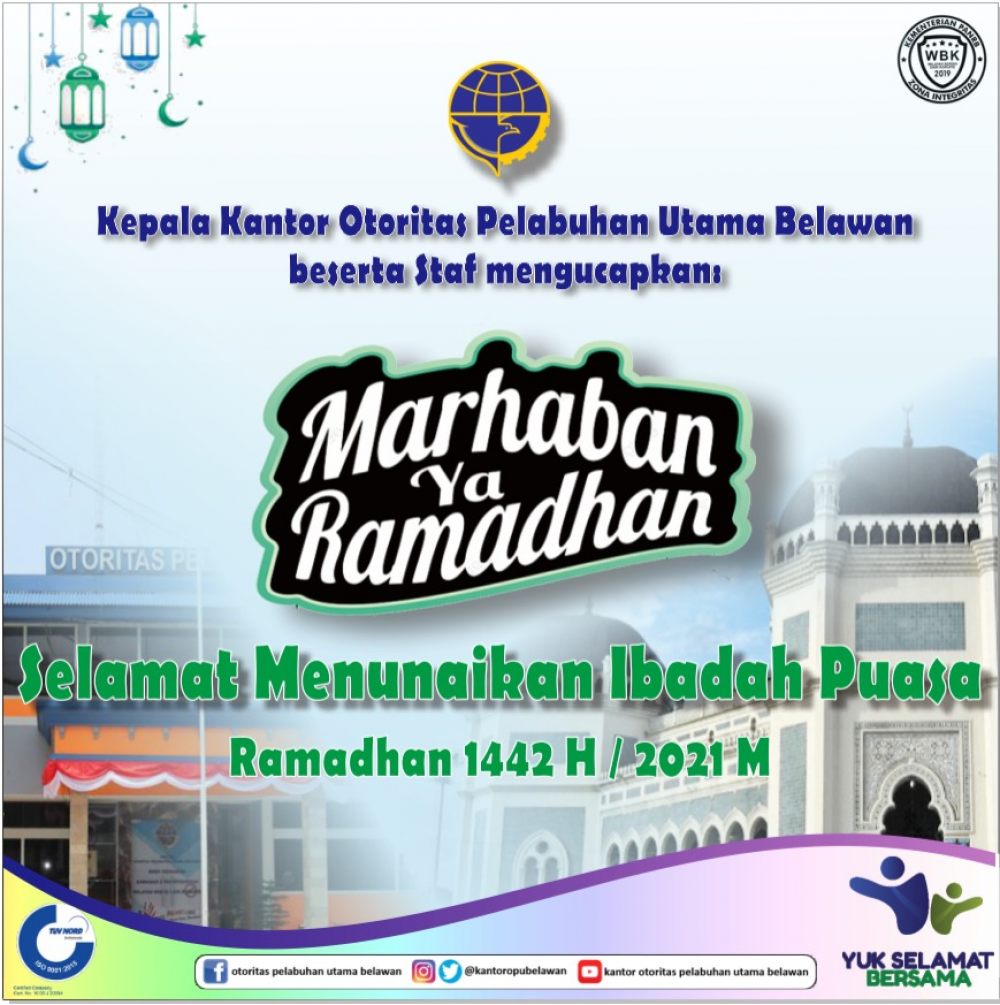Selamat Menunaikan Ibadah Puasa Ramadhan 1442 H / 2021 M