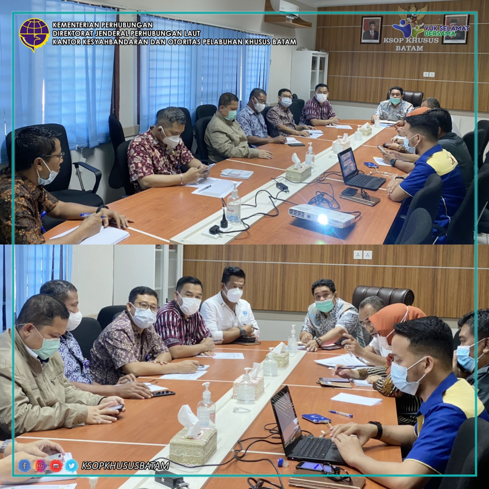 Rapat Koordinasi Persiapan Peniadaan Mudik Hari Raya Idul Fitri Tahun 1442 H/ 2021 dan Penerapan Protokol Kesehatan Covid-19 di Pelabuhan