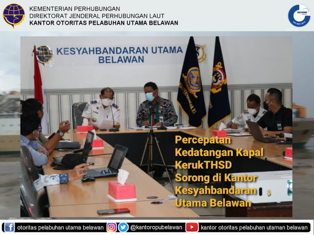 “Pemaparan Terkait Percepatan Kedatangan Kapal Keruk THSD Sorong“