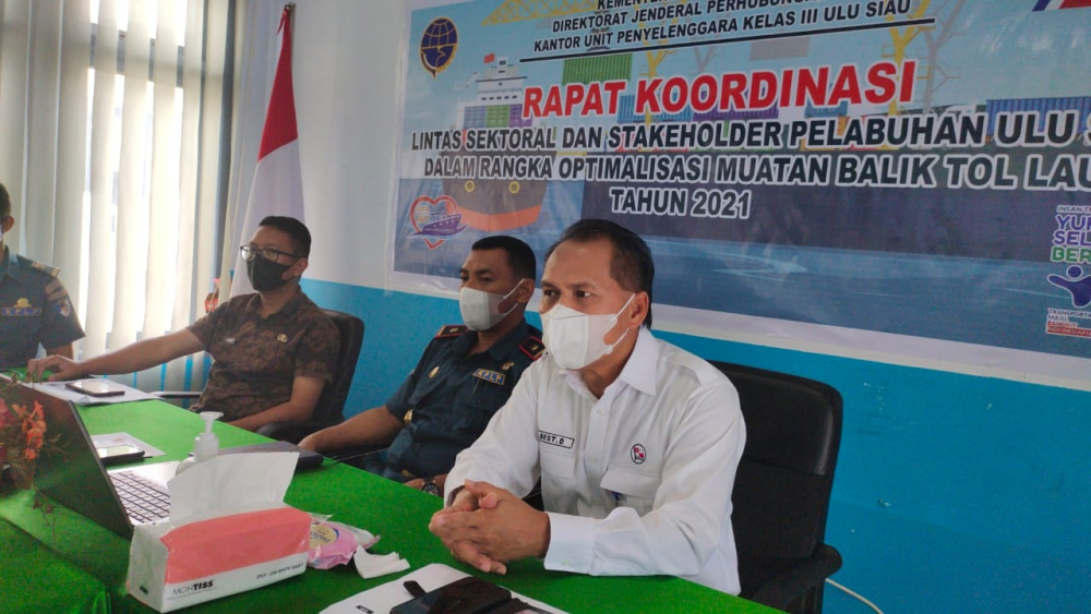 UPP ULU SIAU GANDENG PEMDA DAN PENGUSAHA LOKAL OPTIMALKAN MUATAN BALIK TOL LAUT