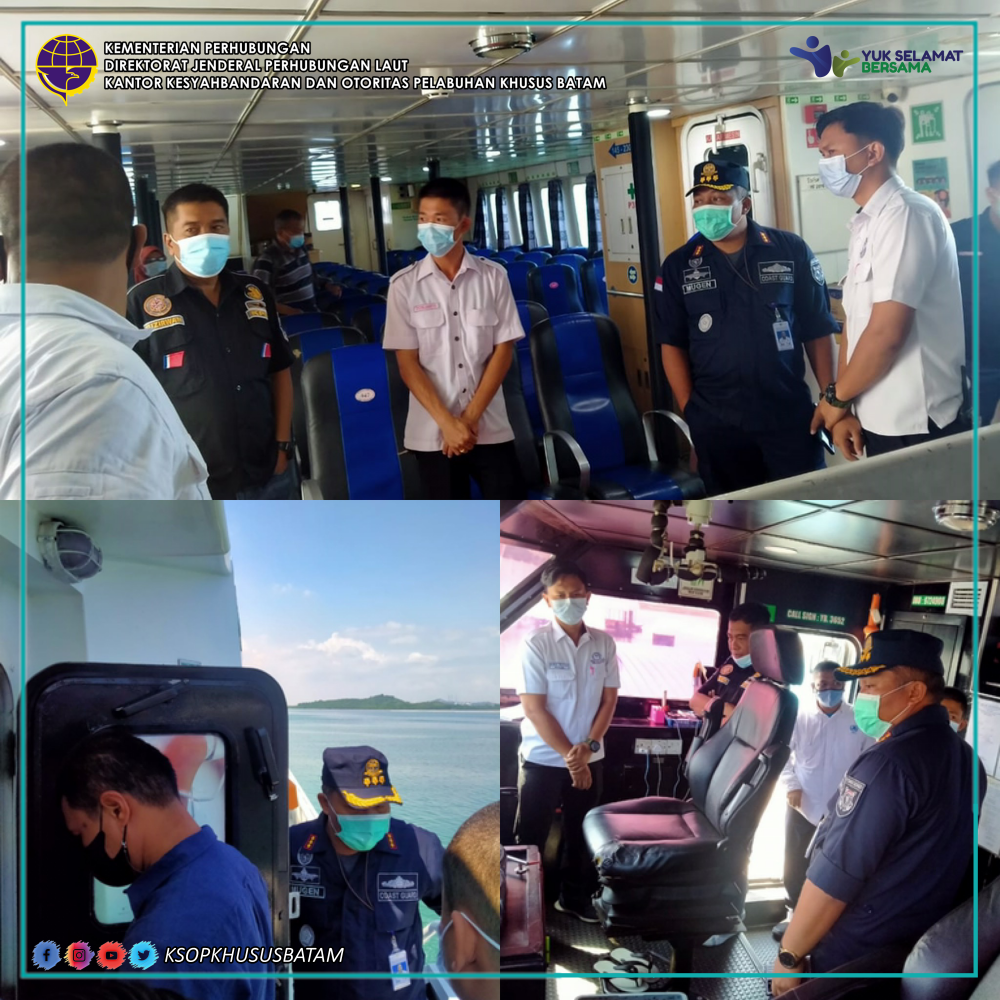 Kegiatan Sidak Kapal MV. Dumai Line 3 di Pelabuhan Domestik Sekupang