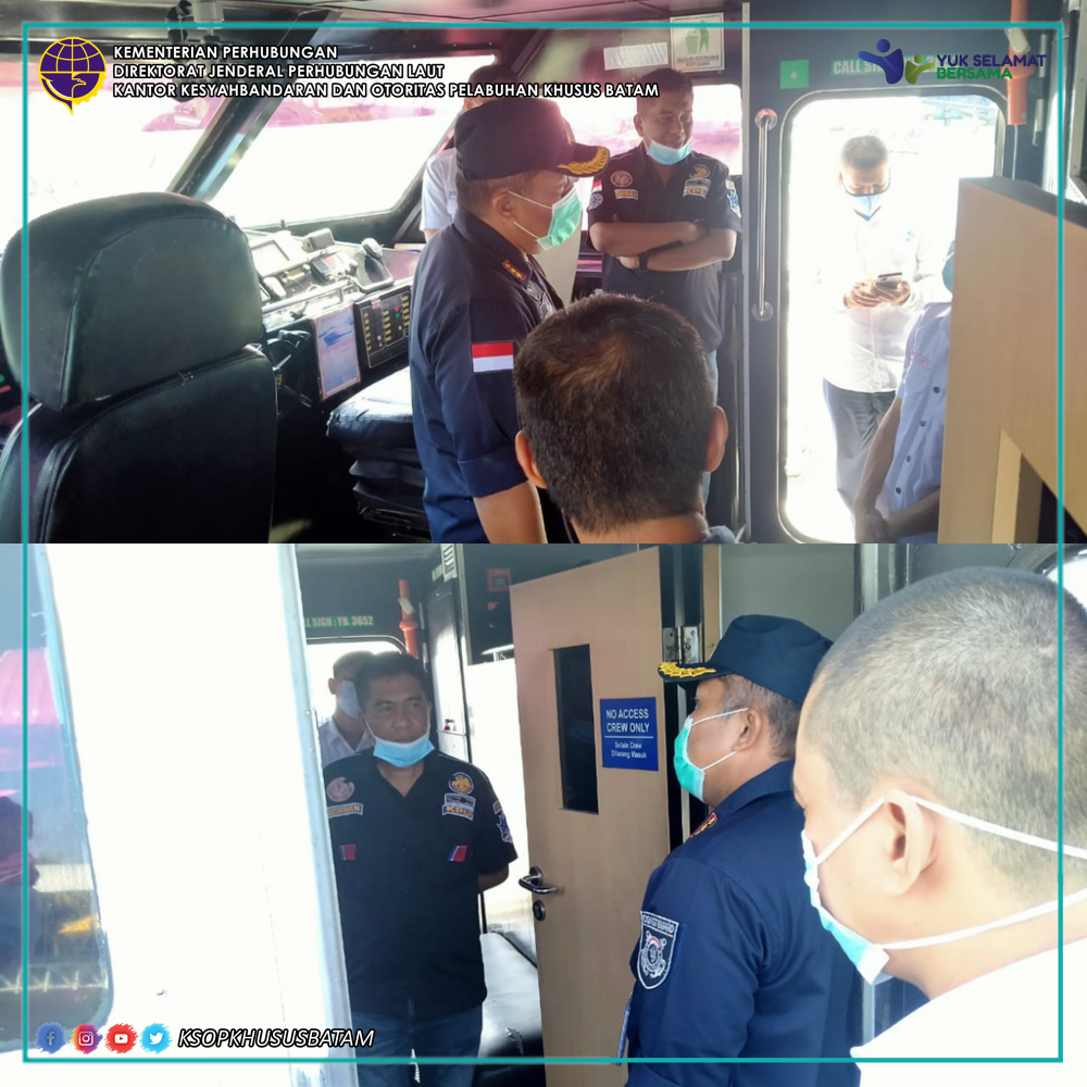 Kegiatan Sidak Kapal MV. Dumai Line 3 di Pelabuhan Domestik Sekupang