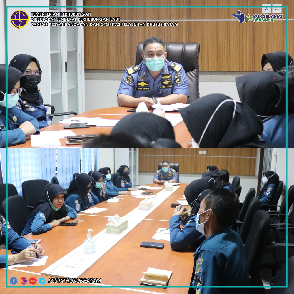 Rapat Pembahasan Sistem Manajemen Mutu ISO 9001 di Pelayanan Kantor KSOP Khusus Batam