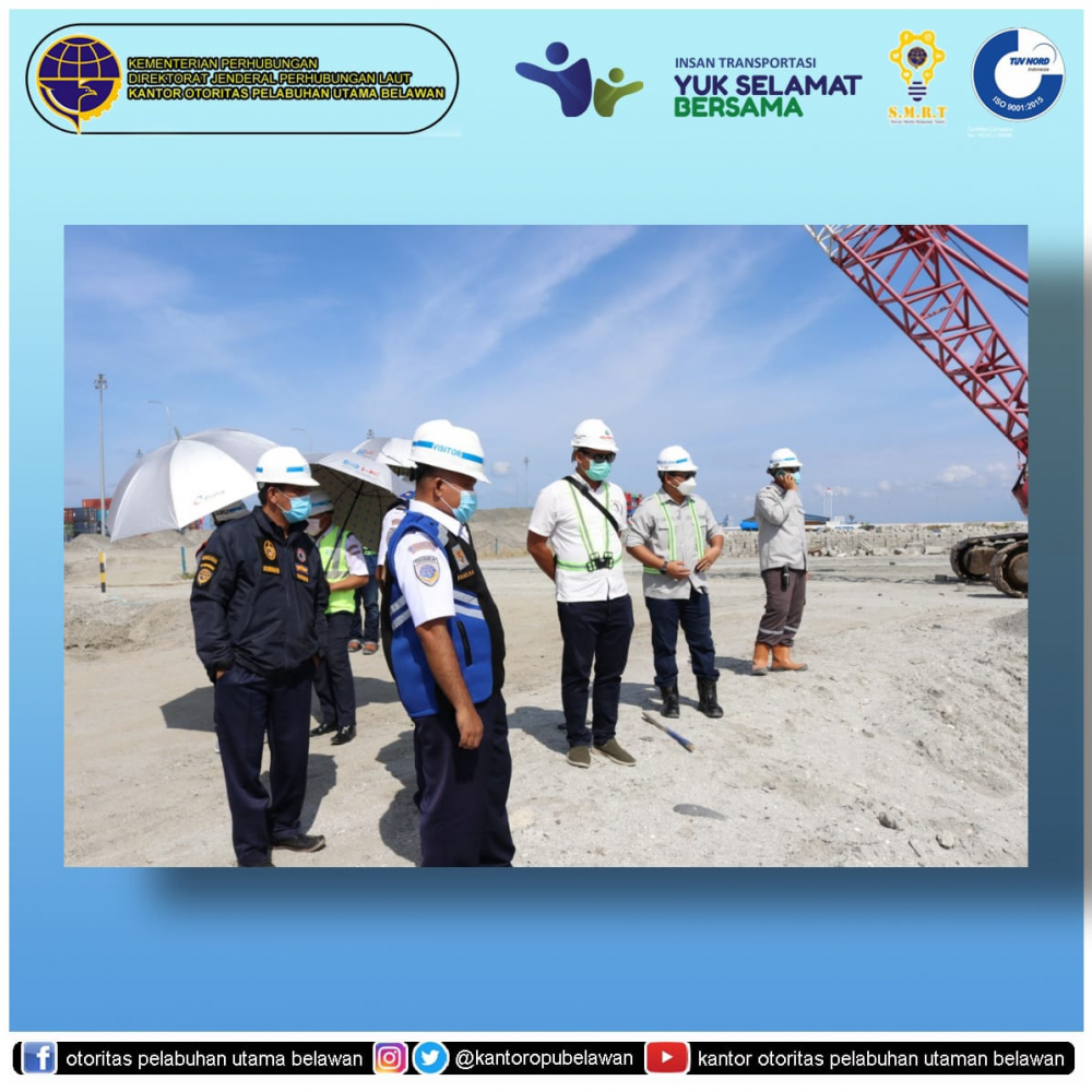 “Kegiatan Pemancangan Perdana Sheetpile Fase I Pada Area Reklamasi Terminal Peti Kemas Fase I di Belawan“