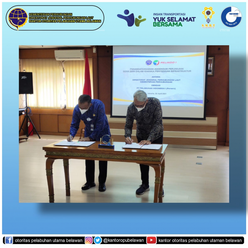 “Penandatanganan Addendum Perjanjian Sewa “
