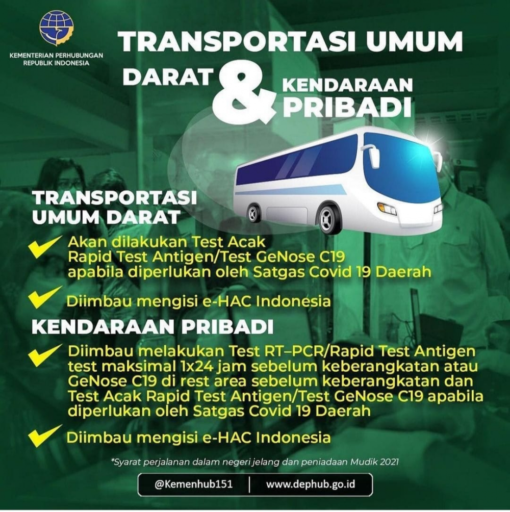 Syarat Perjalanan dalam Negeri Jelang dan Pasca Peniadaan Mudik 2021