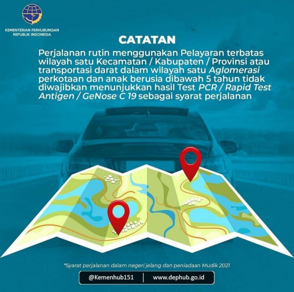 Syarat Perjalanan dalam Negeri Jelang dan Pasca Peniadaan Mudik 2021