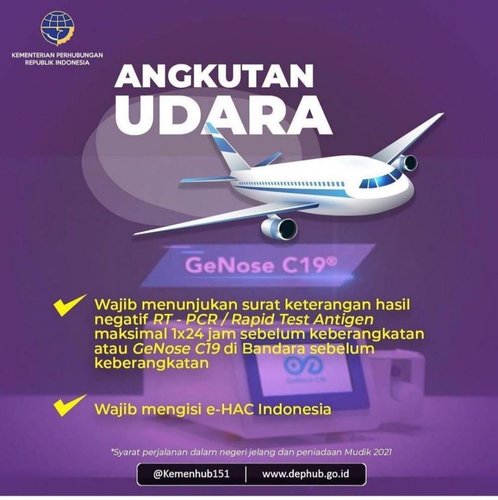 Syarat Perjalanan dalam Negeri Jelang dan Pasca Peniadaan Mudik 2021