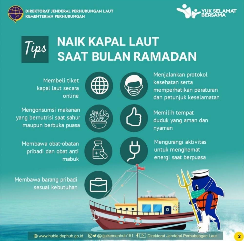Ketentuan Regulasi Peniadaan Mudik Idul Fitri 1442 H Pada Transportasi Laut (22 April 2021 s.d 24 Mei 2021)