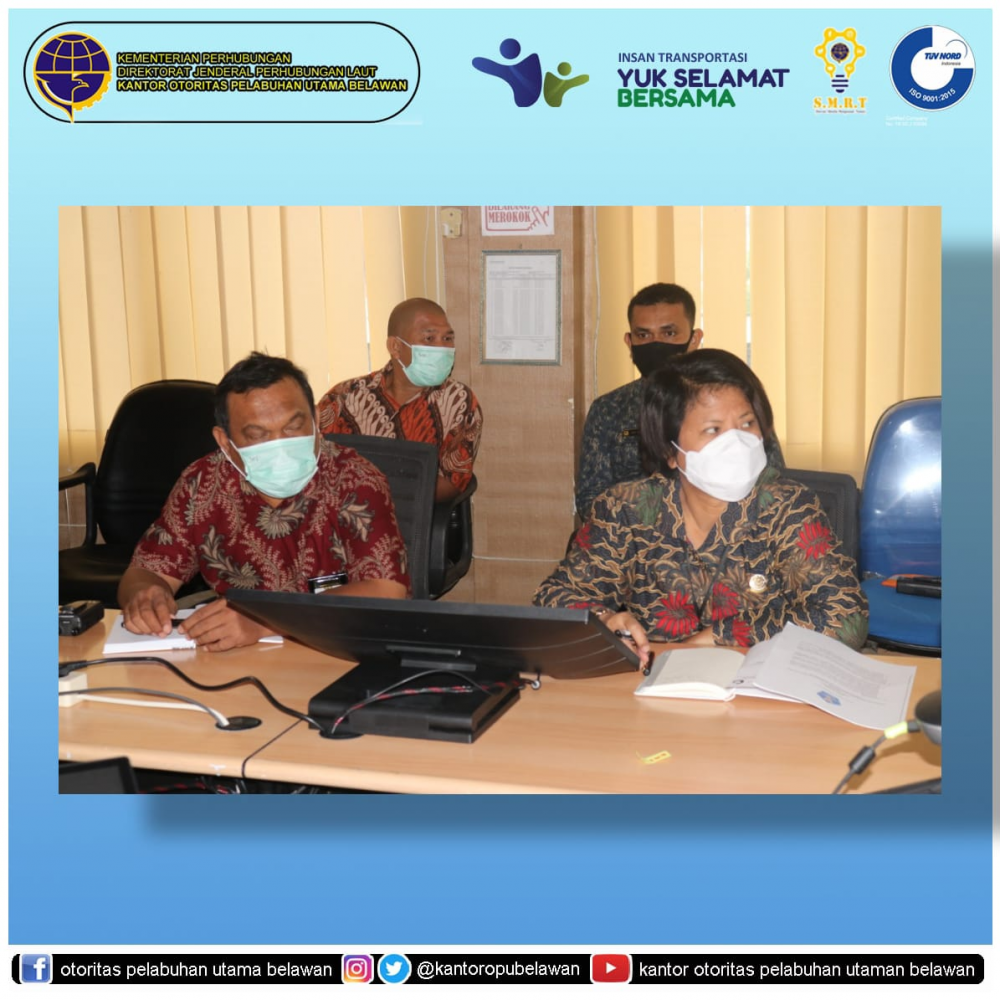 "Koordinasi Persiapan Ujicoba GeNose C 19 di Pelabuhan Utama Belawan"