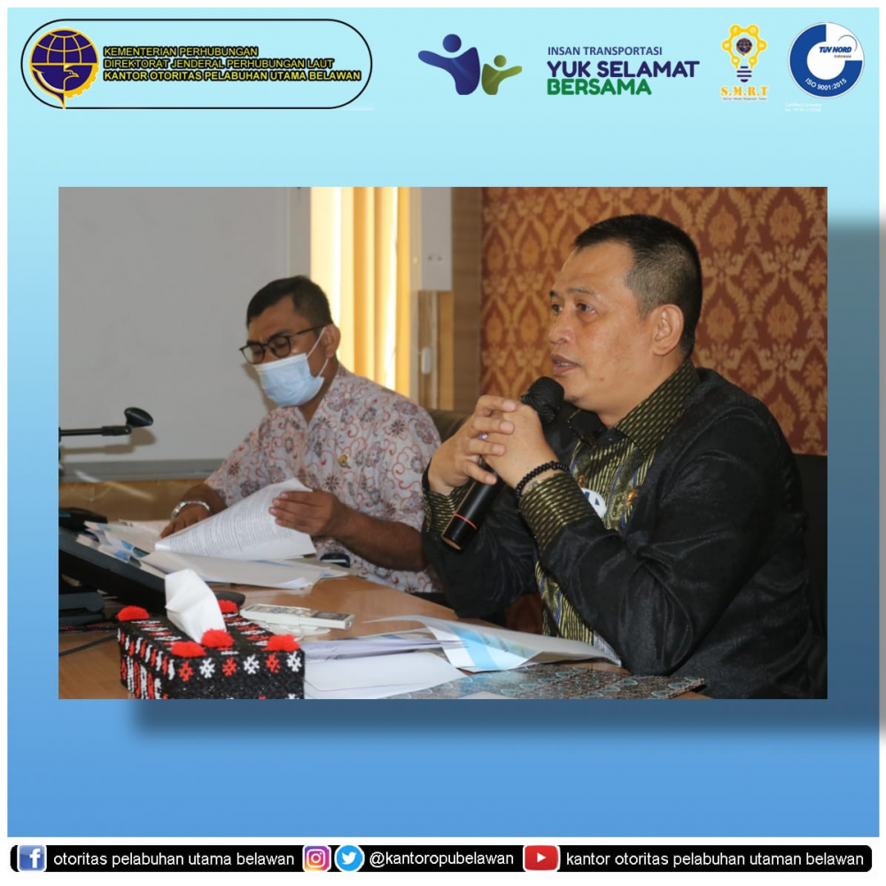 "Koordinasi Persiapan Ujicoba GeNose C 19 di Pelabuhan Utama Belawan"
