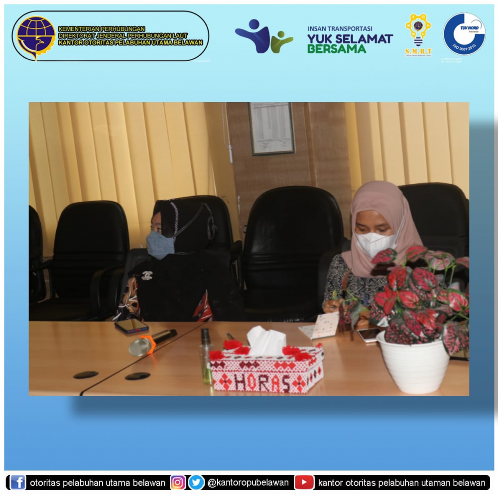 "Koordinasi Persiapan Ujicoba GeNose C 19 di Pelabuhan Utama Belawan"