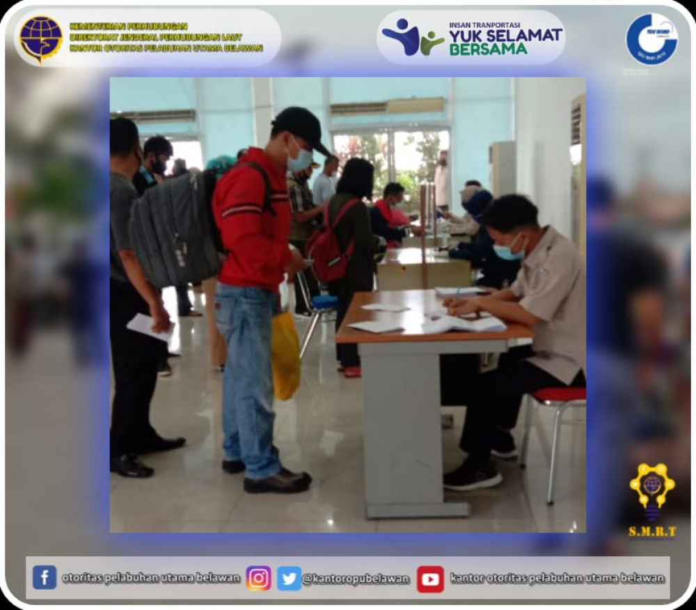 "Monitoring Keberangkatan Kapal KM.Kelud di Terminal Bandar Deli Pelabuhan Belawan"