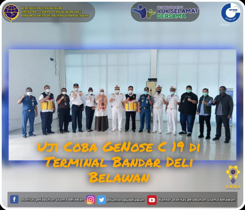 “UJI COBA GENOSE C19 DI TERMINAL PENUMPANG BANDAR DELI”