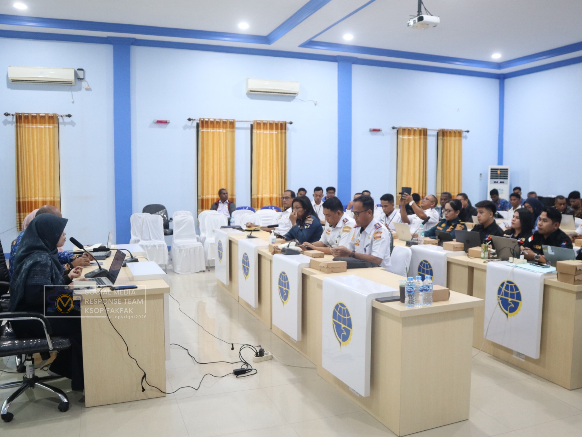 Kepala Kantor KSOP Kelas IV Fakfak Ikuti Monitoring Penerbitan SPB Manual dan Penatausahaan Blanko SPB di KSOP Kelas I Sorong